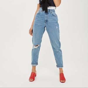 Great condition topshop moto mom jeans!